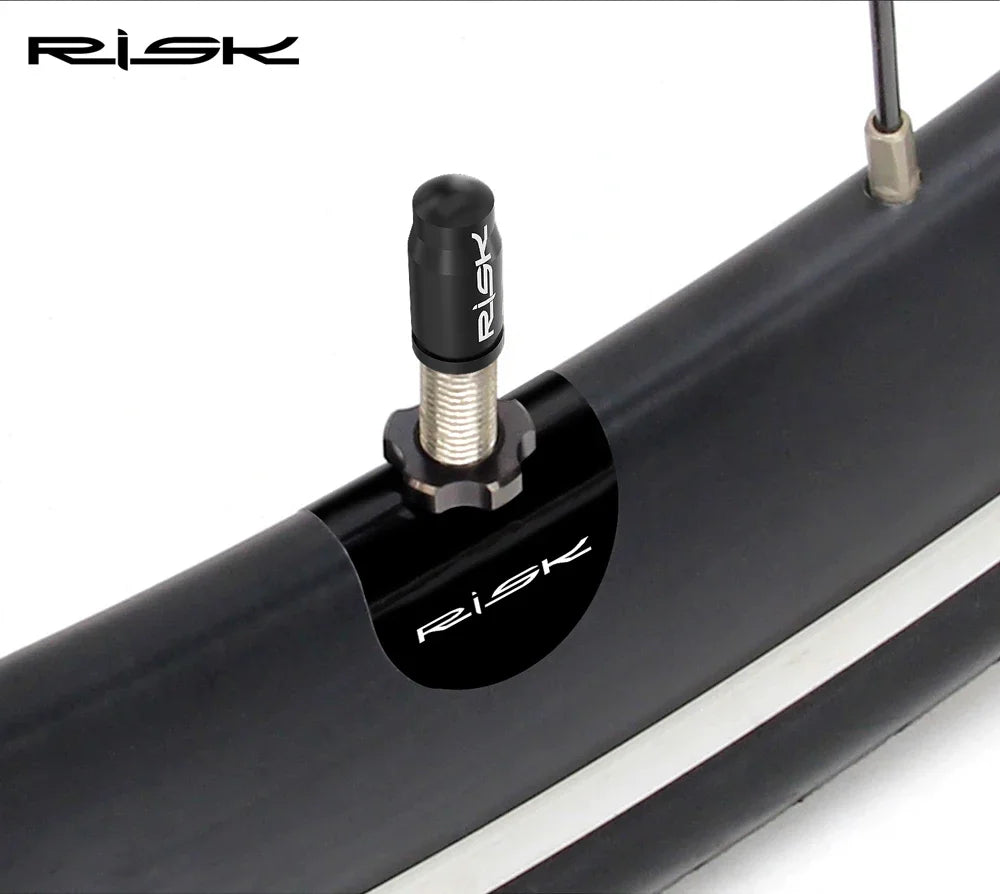 5pairs Bicycle Presta Valve Sticker Mountain Road Bike Tube Tire Gasket Rim Protective Elliptic Presta Valve Protection Sticker