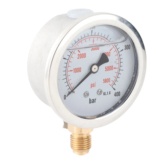 0‑400BAR 0‑5800PSI G1/4 68mm  Hydraulic Pressure Gauge Meter Air Pressure Gauge Hydraulic Gauge Hydraulic Pressure Gauge