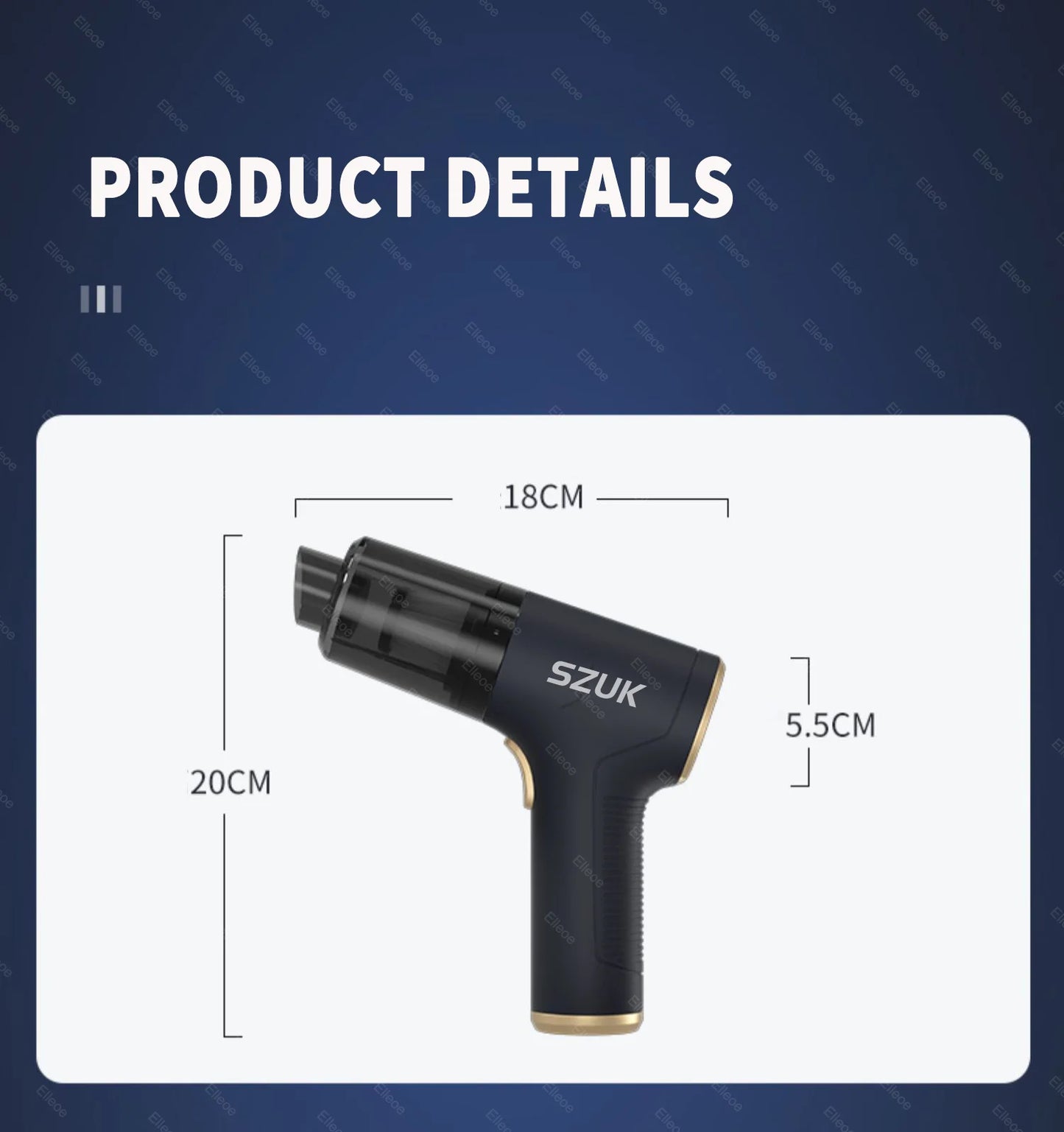SZUK 18000PA Car Vacuum Cleaner Mini Portable Duster Handheld Cleaning Machine Home Appliance Powerful Wireless Vacuum Cleaner