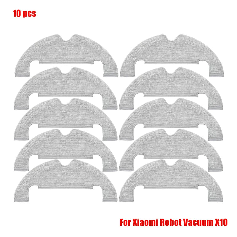 For Xiaomi Robot Vacuum X10 Robot Vacuum Cleaner Parts Replacement Main Side Brush Hepa Filter Mop Cloth Dust Bag Accessories