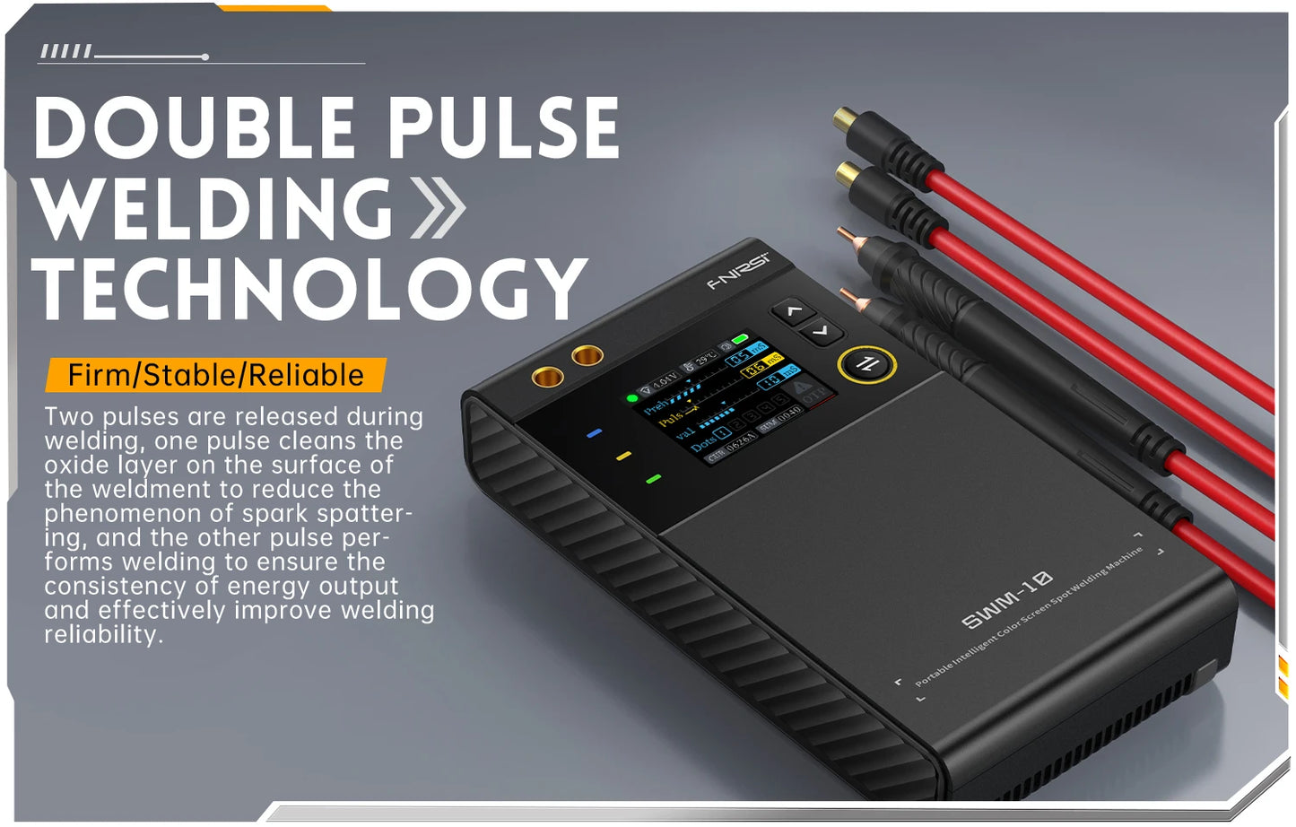 FNIRSI SWM-10 Portable Battery Spot Welder DIY Mini Welding Machine 18650 Battery Pack Welding Tool 5000mah Weldable 0.25mm