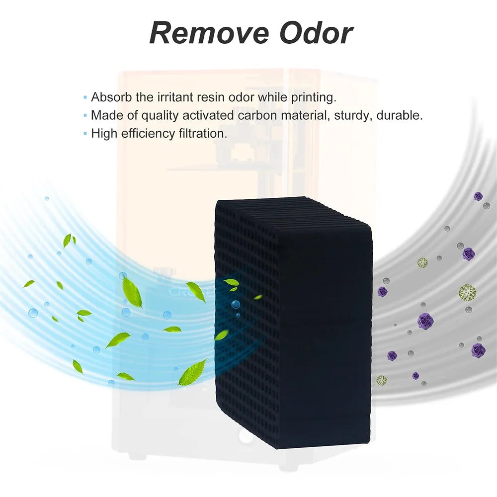6Pcs Air Purifier Filter For Photon Series Photon M3 Plus LCD 3D Printer Air Purifier Spare Parts Activated Carbon for Anycubic
