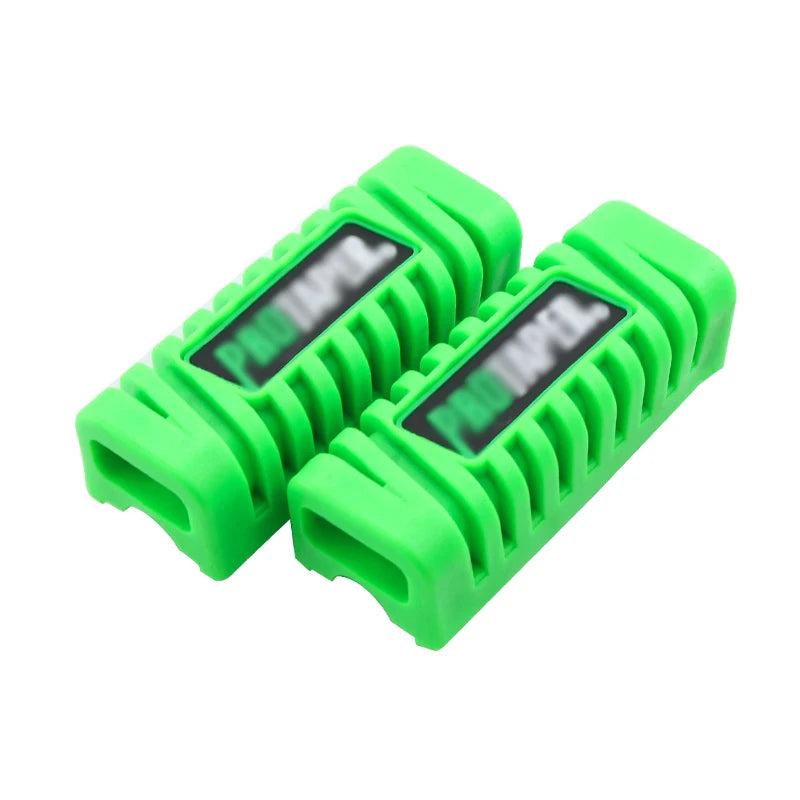 Motorcycle Universal Nonslip Front Footrest Pedal Foot Peg Footpeg Covers Set Rubber 1 Pair 12colors