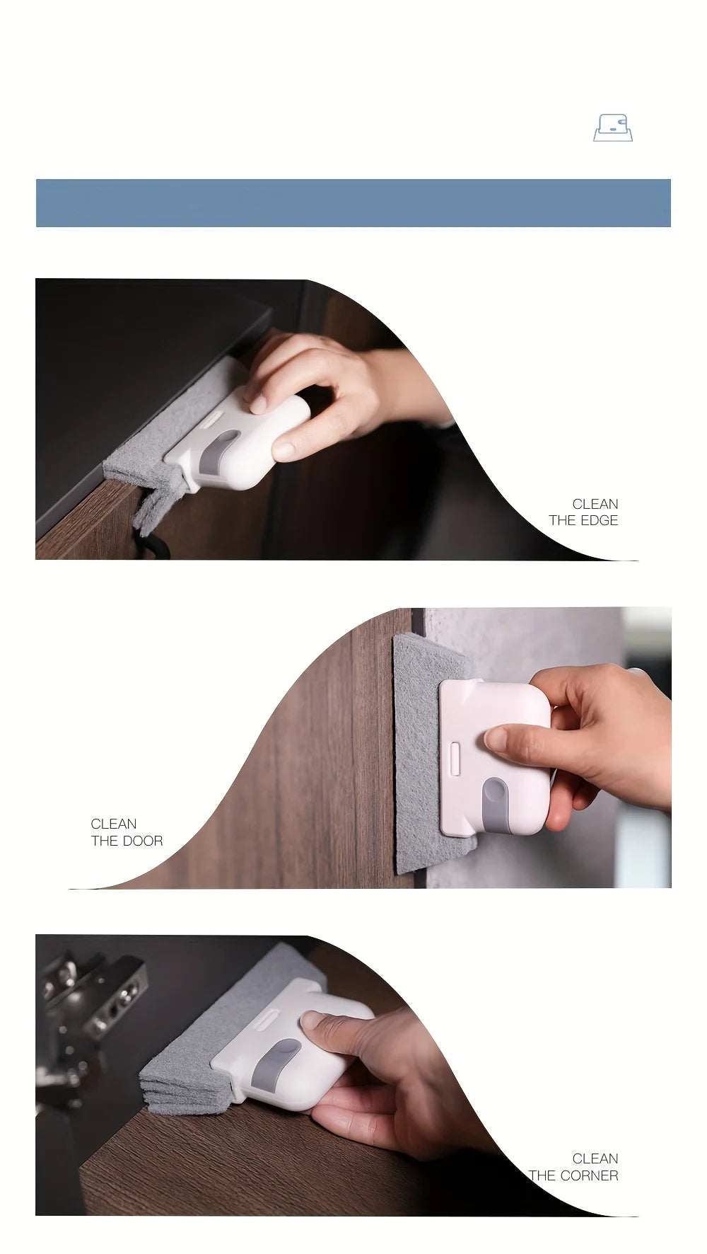 Detachable Window Slot Cleaning Brush Is Suitable for Simple Cleaning of Small Gaps in Window Guide Rails and Countertops