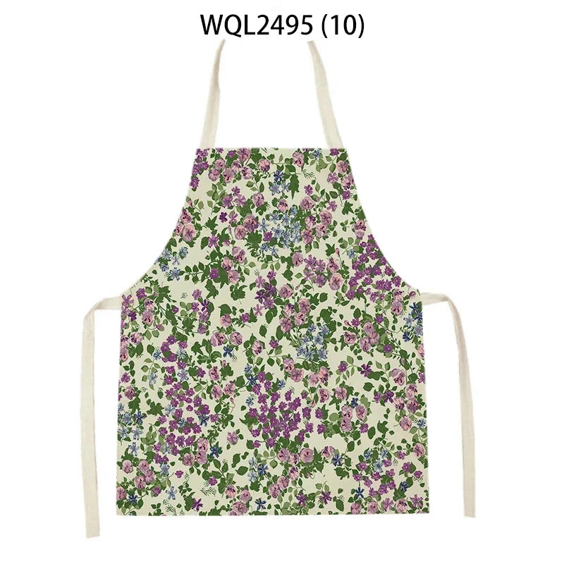 Plant Apron Kids Apron Kitchen Household Item Aprons Adult Hair Pinafore Custom Logo Kitchen Supplie Tablier Aprons 55-68cm