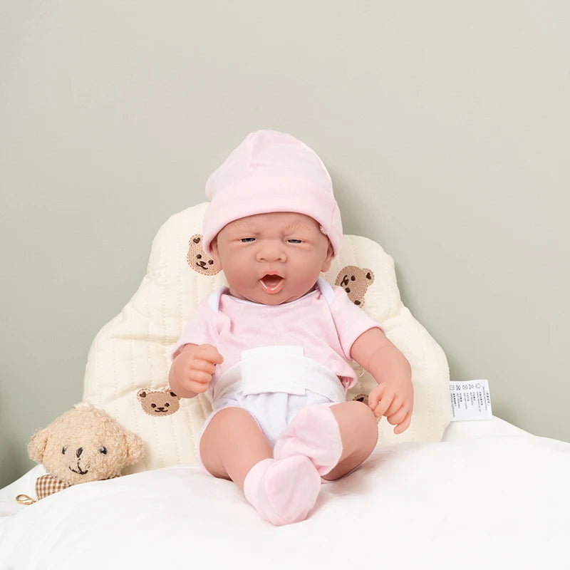 35CM 14inch Baby Dolls Cute Soft Silicone Baby Reborn Baby Doll Toys For Children Girls Gifts Lifelike Full Body Girl Dolls
