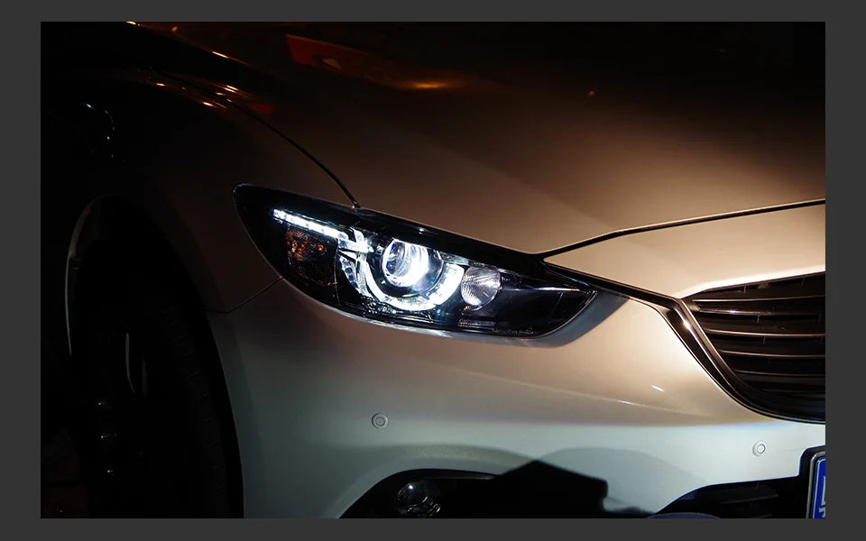 Auto Parts For Mazda 6 Atenza Headlights 2013-2016 latest Styling LED Daytime Lights Dual Projector Car Accesorios Modified