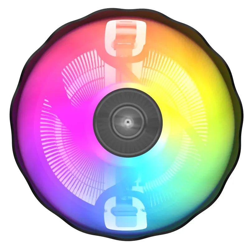 Aigo S3 CPU Cooling Processor Air Cooler Fan RGB PWM Hielera Intel LGA 1155 1700 1200 1151 AMD AM3 AM4 PC Gamer Led Fan 120mm