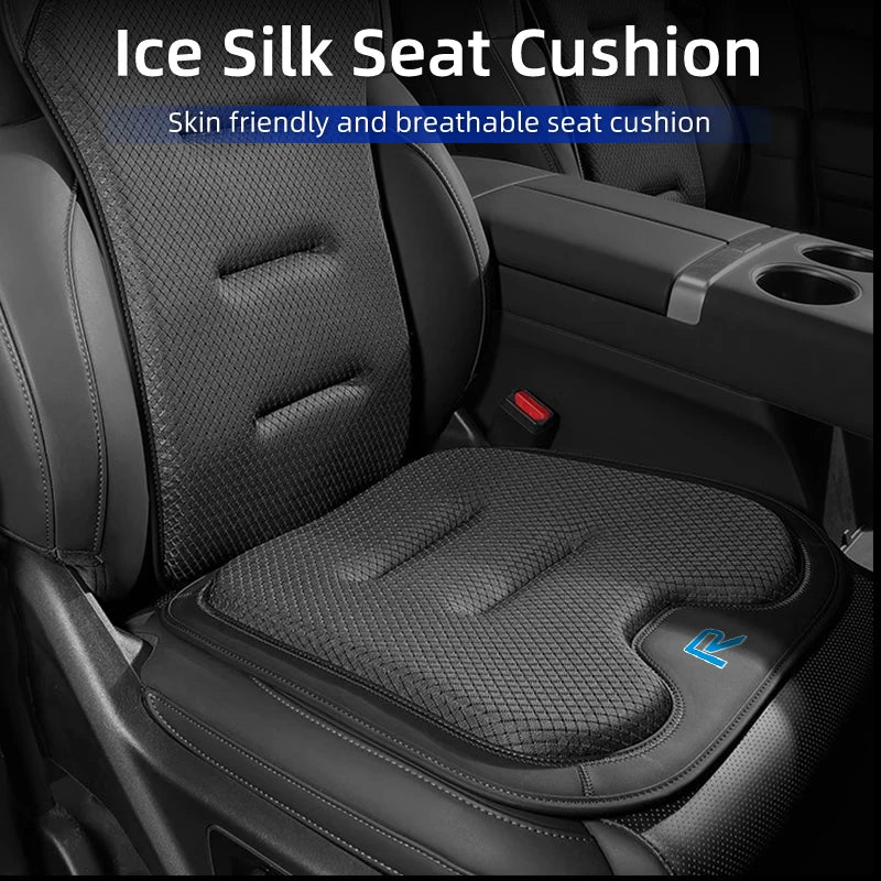 Car Ice Silk Cushion Seat Covers height increasing seat cushion For Volvo AWD C30 S90 T6 V40 V50 V60 V70 V90 XC40 XC60 XC70 XC90