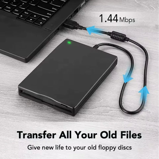 External USB Floppy Disc Drive, 3.5 inch 1.44 MB FDD, Floppy Disk Reader Floppy Disk Reader for PC Laptop Windows 11/10/8/7/XP