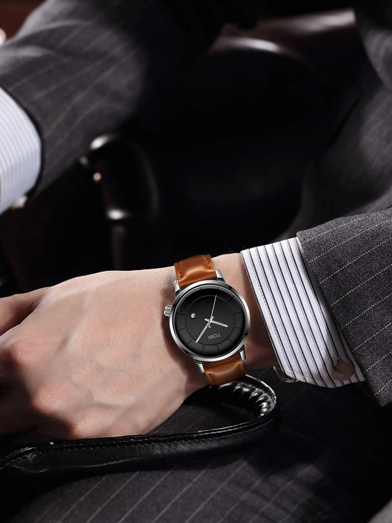 TOMI Luxury Men's Watch Fashion Original Brand Business Men's Quartz Watch