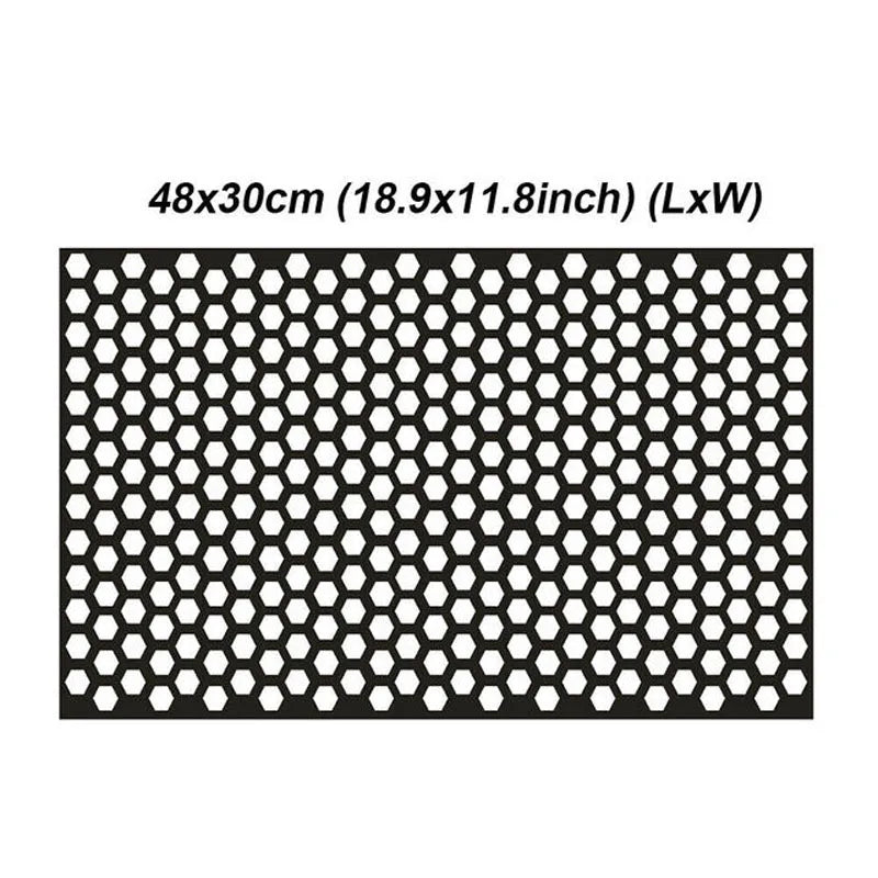 Car DIY Honeycomb Sticker Auto Rear Tail Light Lamp Car StylingTaillight Hollow Fashion Decals Decoration Wrap Film 48*30cm