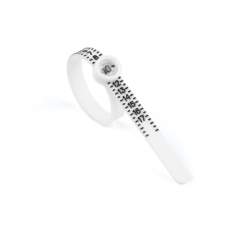 Ring Ruler Ring Measuring Tape Ring Measuring Tool Annular Coil Finger Size Filter with Magnifying Glass US UK EU HK Size