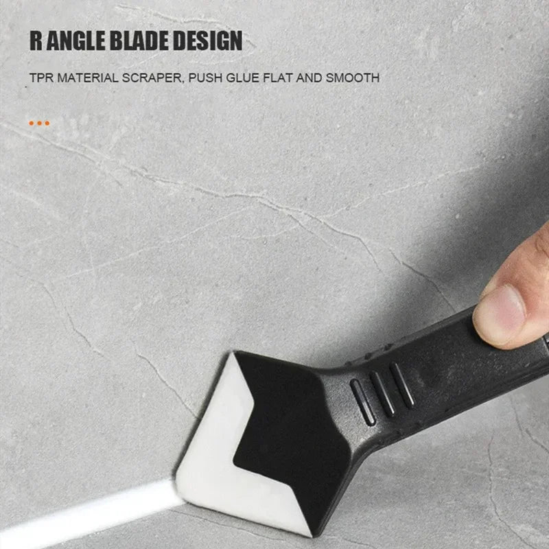 5in1 Silicone Scraper Sealant Smooth Remover Tool Set Caulking Finisher Smooth Grout Kit Decoration Seam Tools Scraper Grout Kit