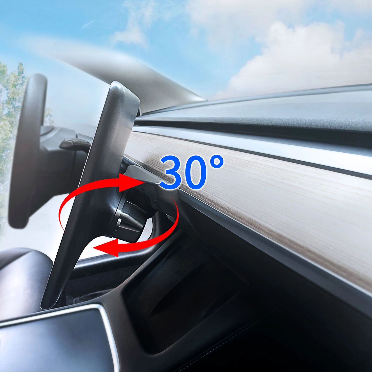 Swivel Mount for Tesla Model 3 highland Tilt Screen Rotate display bracket Model Y Rotary Monitor Switch Accessories 2023 2024
