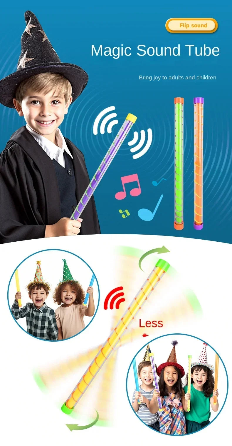 Halloween Children's Toys Magic Sound Wand Monster Sound Whistle Plastic Tube Fart Tube Prank Spoof Swizzle Stick Toy