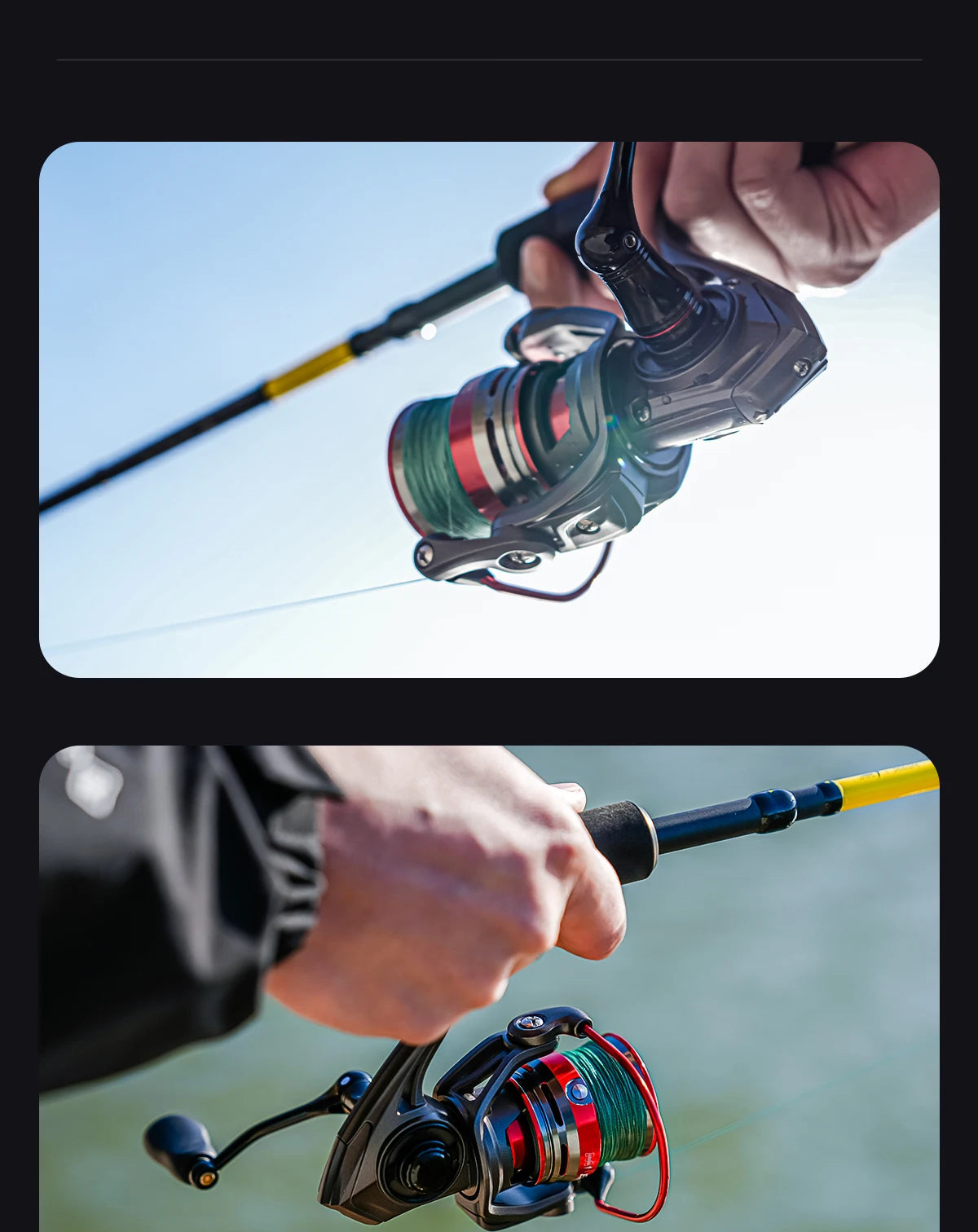 HANDING  ELITE Spinning Reel Max Drag 6kg 5.2:1 Gear Ratio Light Fishing Reel Slow Descent Gear Great Line Laying Spool Reel