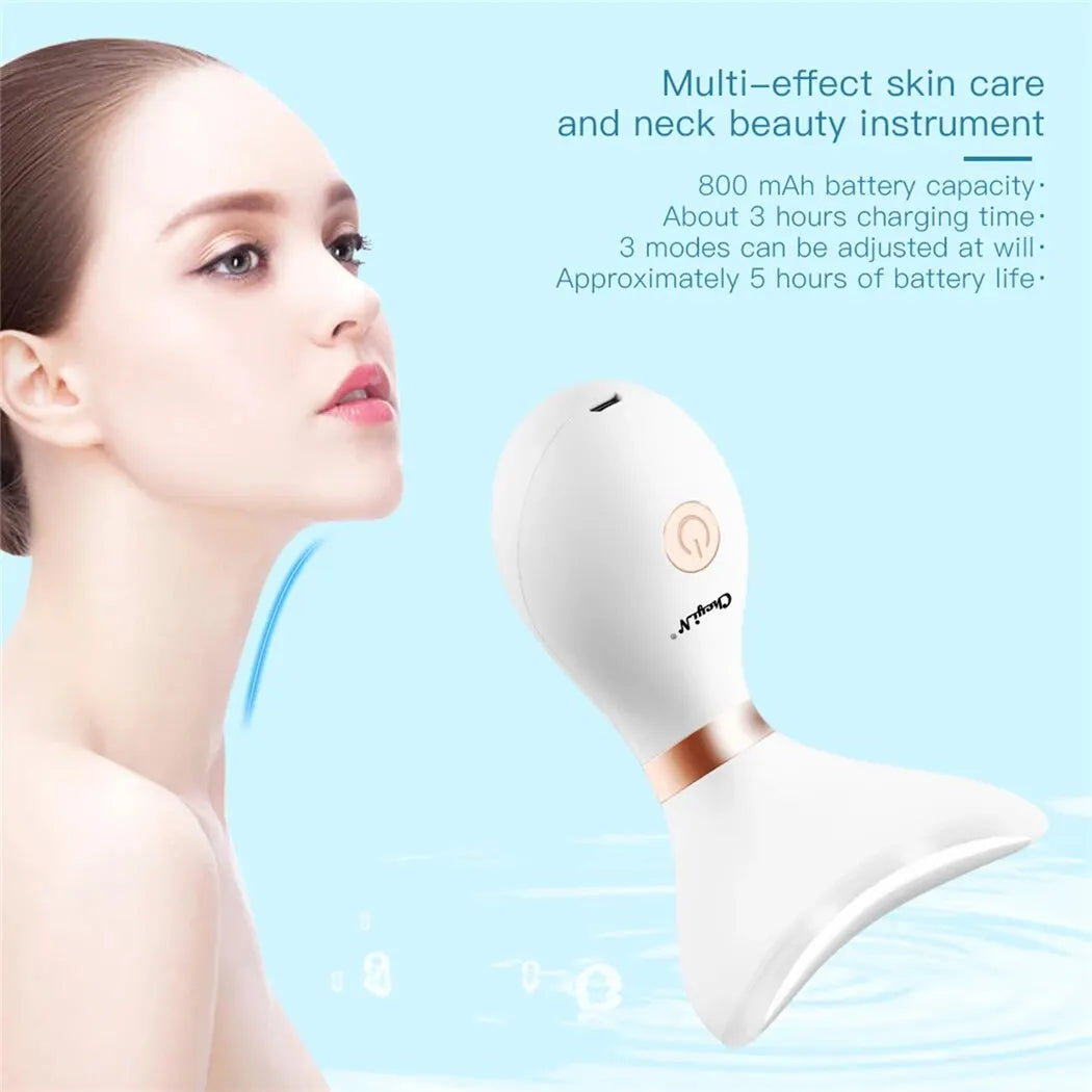 CkeyiN Neck Face Lifting Beauty Device EMS LED Photon Therapy Skin Tighten Massager Reduce Double Chin Anti Wrinkle Skin Care