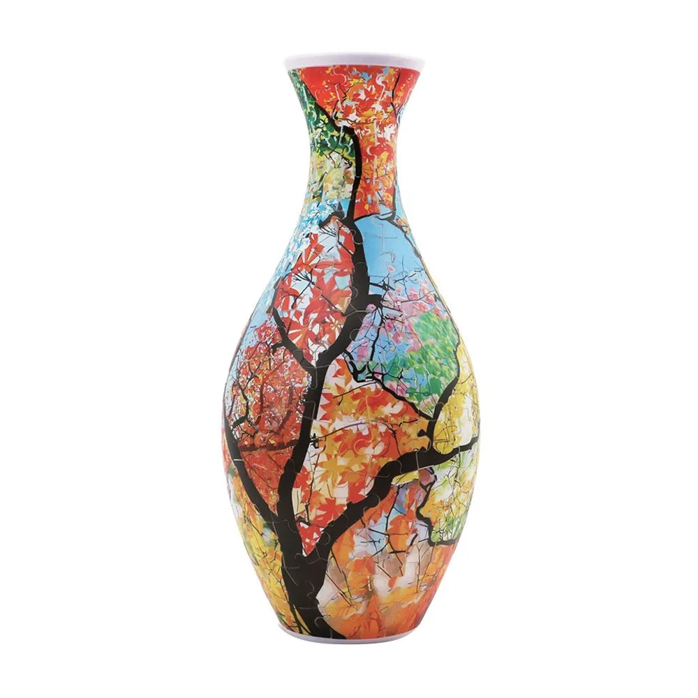 160 Curved Plastic Puzzle 3D Puzzlef Flower Vase Flower Arrangements DIY Arts 3D Art Puzzle Vase Housewarming Gift Puzzle Kit