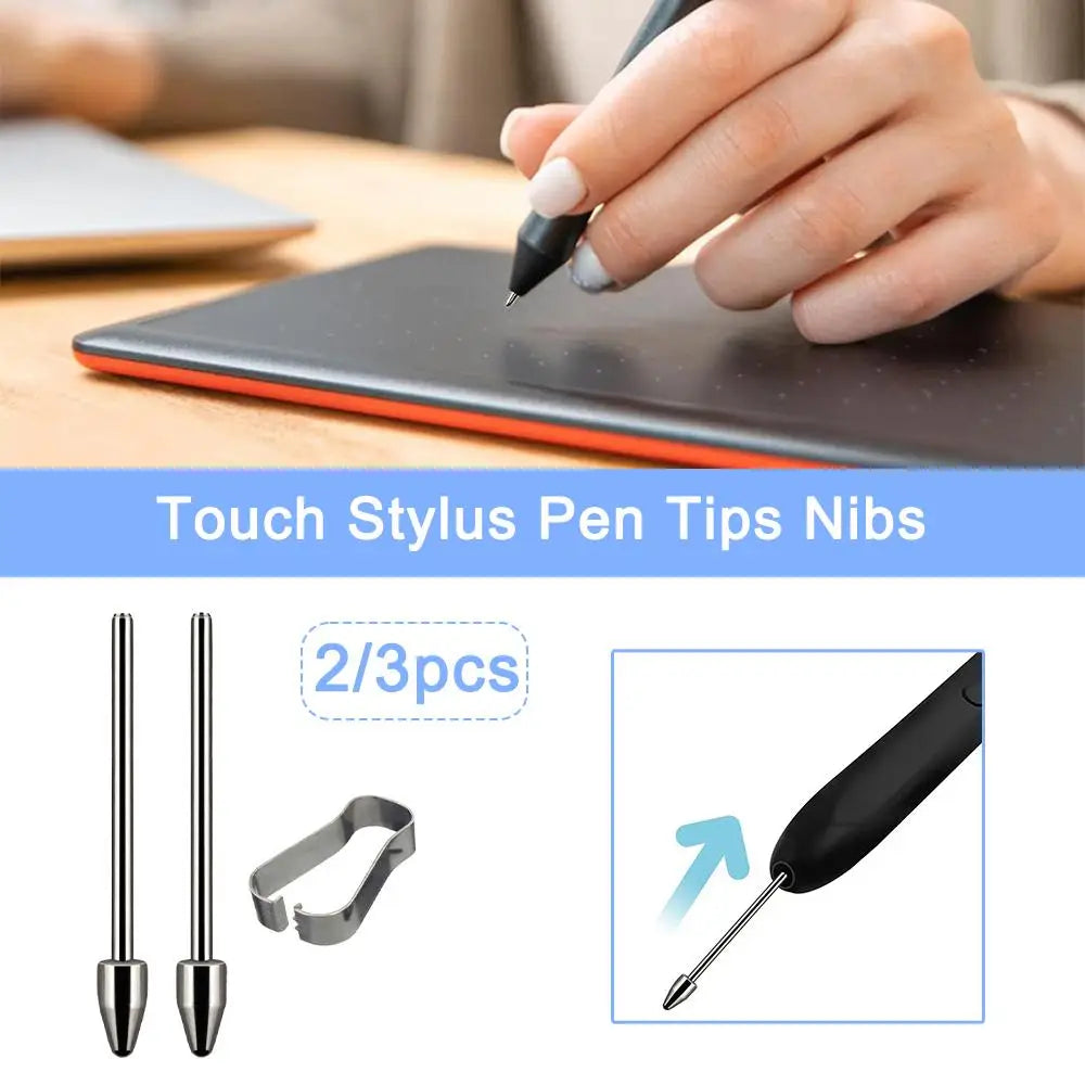 Tablet Pencil Nib Wear Resistant Replacable Stylus Tip Titanium Alloy Silver For Samsung Galaxy Tab S6 S7 S8 S9 S23 Note1