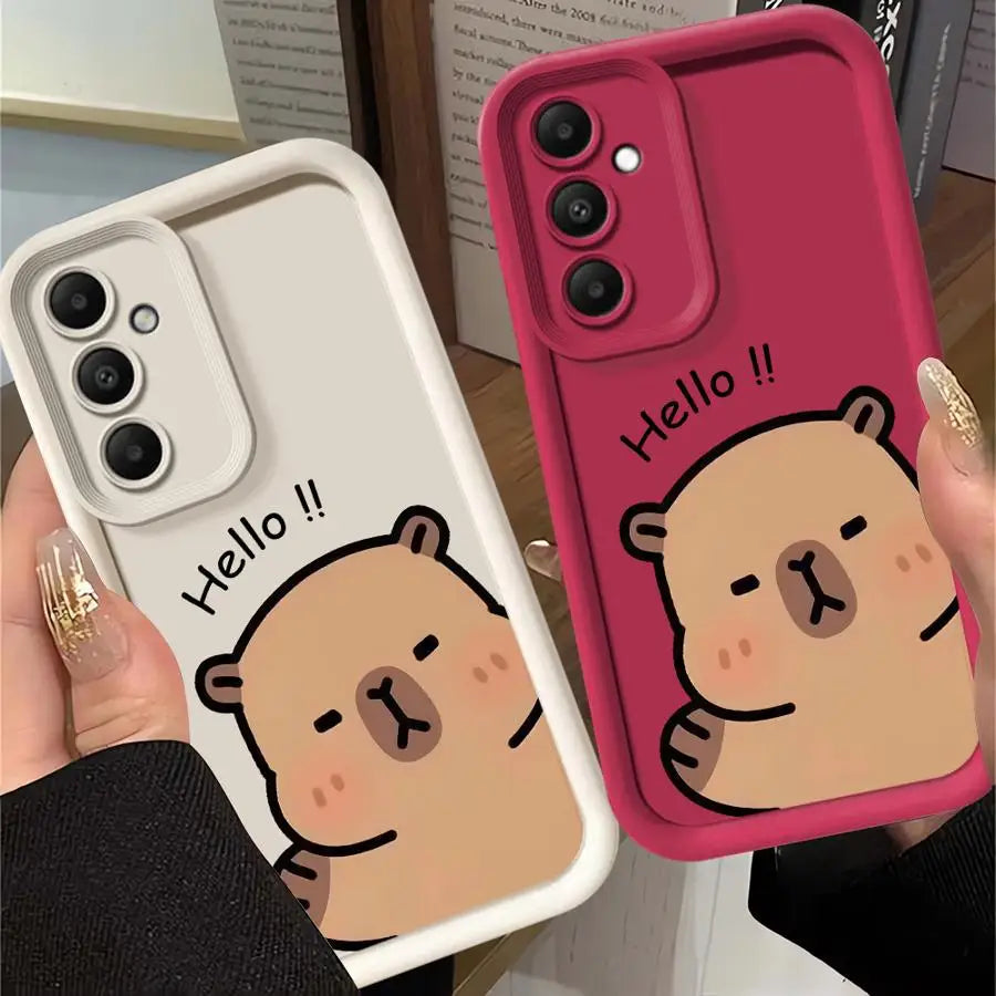Capybara Phone case for Samsung Galaxy A10s A20s A30 A50s A03 A04 A04e A04s A05s A06 A11 A15 A16 A12 A13 A14 4G 5G