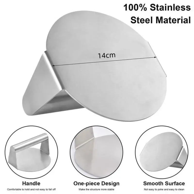 Hamburger Press 304 Stainless Steel Non-Stick Meat Beef Grill Burger Press Patty Maker Hamburger Maker Kitchen Supplies