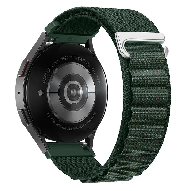 22mm 20mm Alpine Loop Bracelet for Samsung Galaxy Watch 7/6/5/4/Classic Band for Nylon Strap Huawei Watch GT4 GT2 3 GT5/Pro 46mm