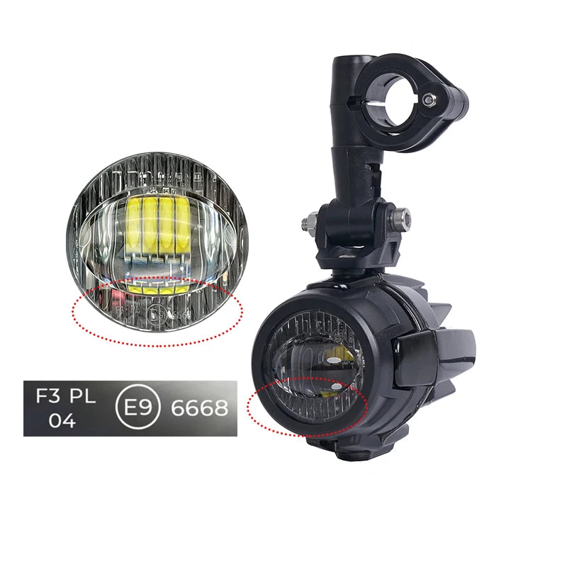 2 Pcs 40W LED Auxiliary Lamp 6000K Super Bright Fog Driving Light Kits Led Lighting Bulbs DRL For Motorcycle BMW K1600 R1200G