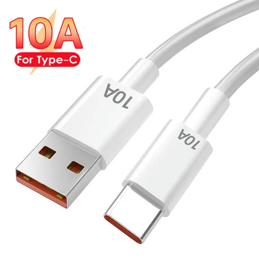 120W 10A USB Cable Type C Cable Fast Charing Line for Xiaomi Samsung Huawei Oneplus OPPO Quick Charge Mobile Phone Data Cord