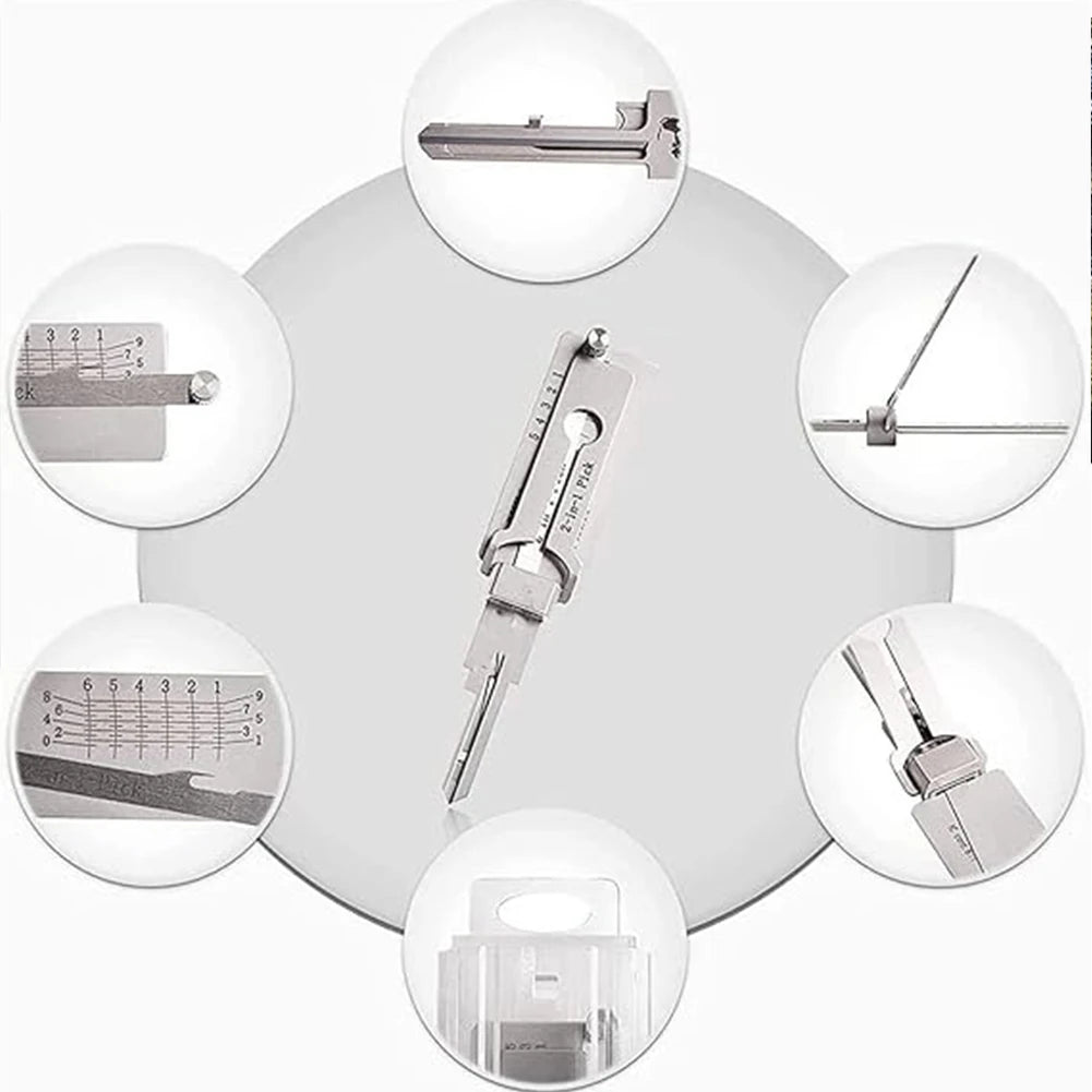SS001 Key Decoder Hook Tool Pickup Hand Tool Stainless Steel Precision Tool O-ring Pickup Kit Maintenance Repair Kit ﻿