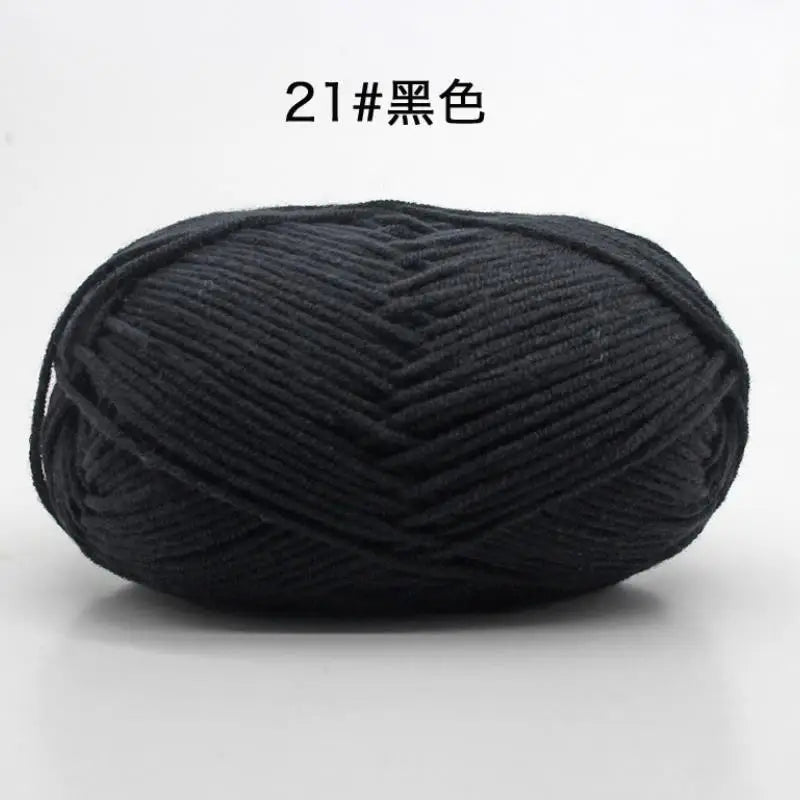 Baby Line 4 Strands Milk Cotton Line Soft And Light Skin Combed Fine Cotton Line Baby Line Crochet Shoes Doll Scarf Yarn