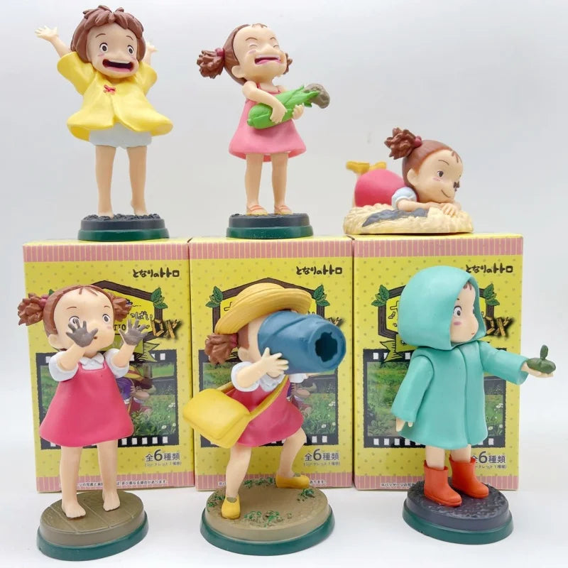 New Arrival  Anime Cute movie Character Fireflies girl and Ponyo PVC figure Model Desktop Decoration Kids Toys Birthday Gifts