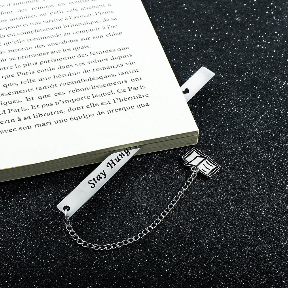 Cultural and creative minimalist text bookmark, compact and portable student birthday gift or Teacher's Day gift.