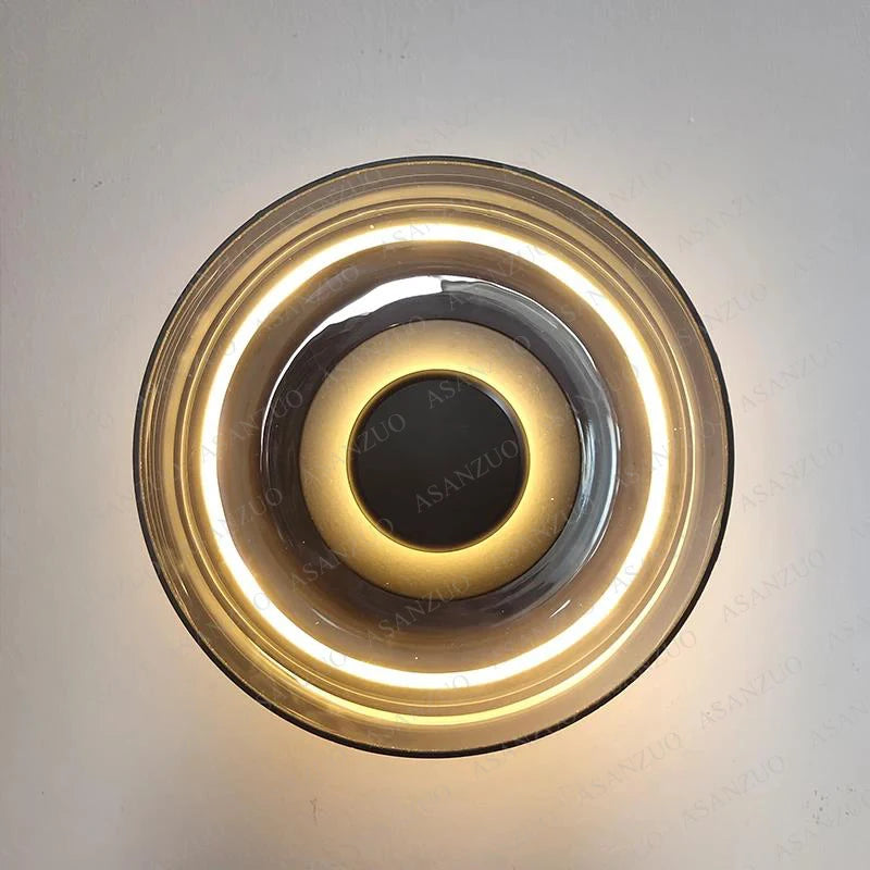 Glass LED Wall Lamp Indoor Decor Glass Bowl Wall sconces Nordic Living Bedroom Bedside Kitchen Lighting Fixtures