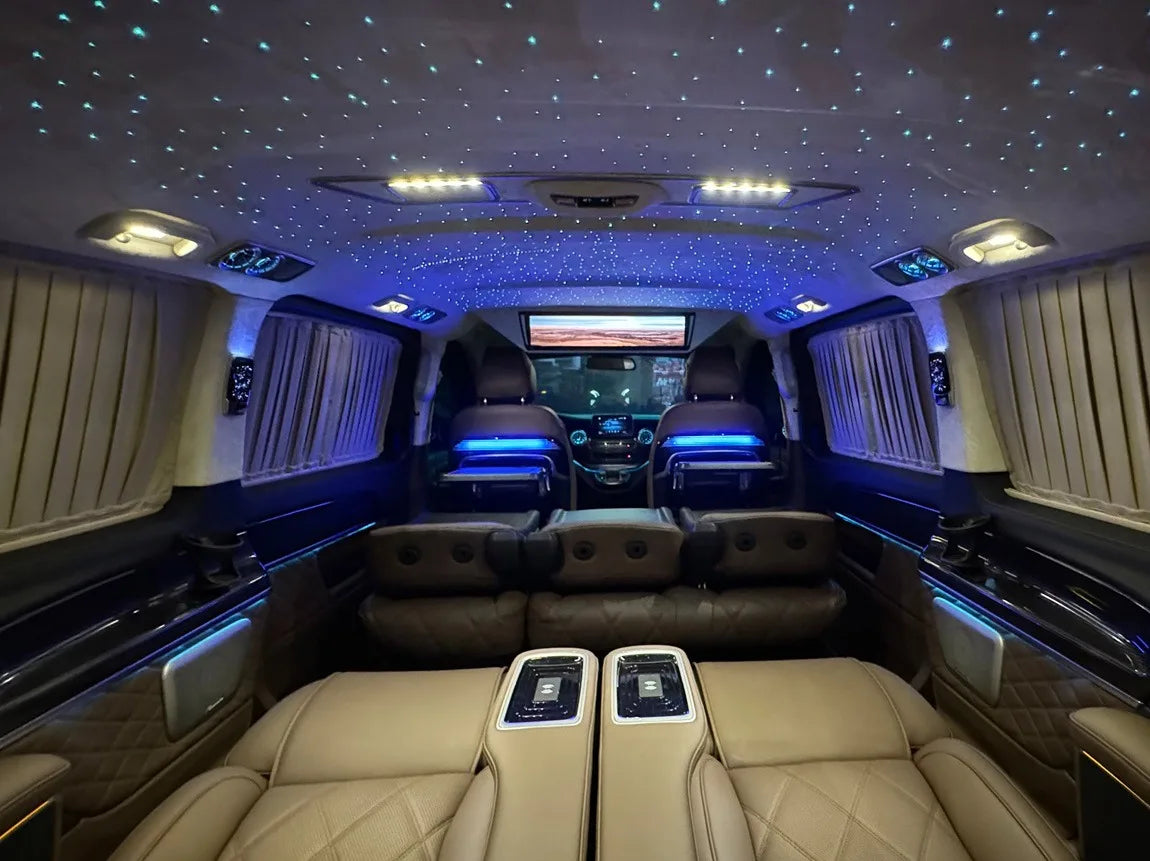 Interior Roof LED Air Conditioning Turbo Vent AC Outlet Trim  For Mercedes Benz V Class EQV Vito Viano Valente Metris W447 V250