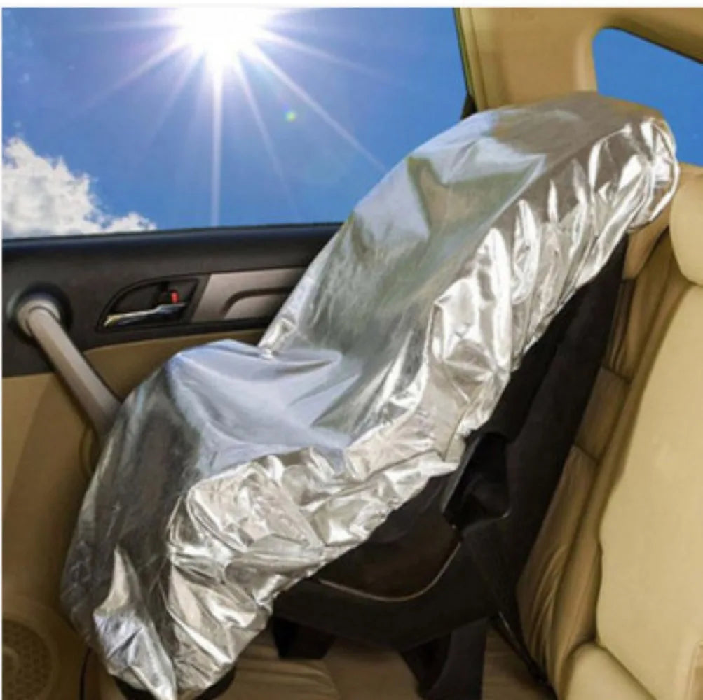 Universal Children's Car Safety Seat Sunshade Baby Kid Dust Cover Sunscreen Blocking Ultraviolet Heat Insulation Seat Cover