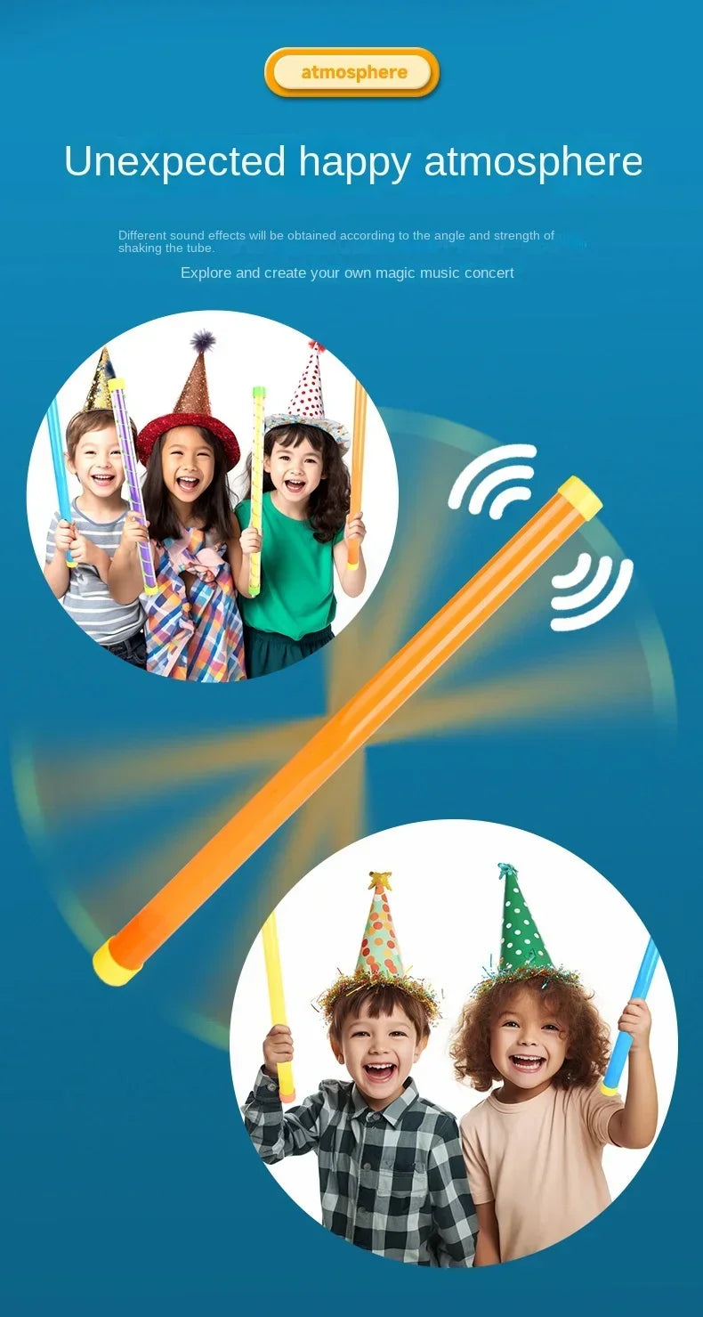 Halloween Children's Toys Magic Sound Wand Monster Sound Whistle Plastic Tube Fart Tube Prank Spoof Swizzle Stick Toy