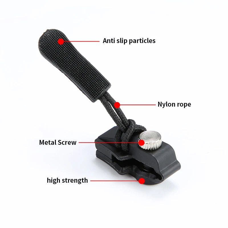 New 3 Different Size Zipper Repair Kit Removable Replacement Bad Buckle Instant Zipper Puller DIY Sewing Tools Zipper Head