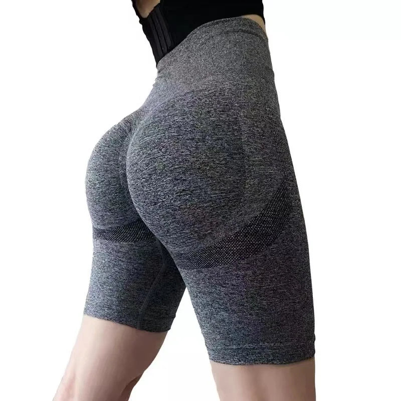 Sports quarter pants tight booty shorts Women's leggings Quick dry workout pants High waisted, hip lift outerwear everything