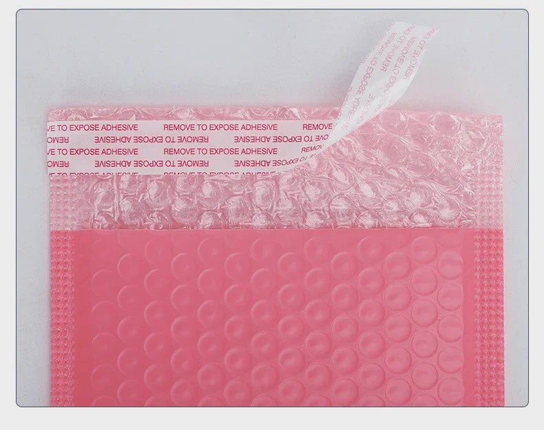 20Pcs Pink Poly Bubble Mailers Padded Envelopes Self Seal Padded Envelopes Gift Bags Black Packaging Envelope Bags For Book