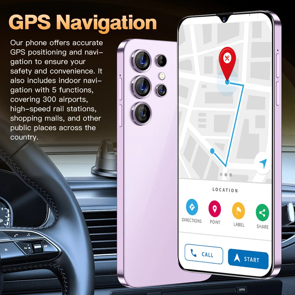 HOT 2025 new S25 Ultra original intelligent 5G dual card dual standby Android 14 system global version phones 7800mAh battery