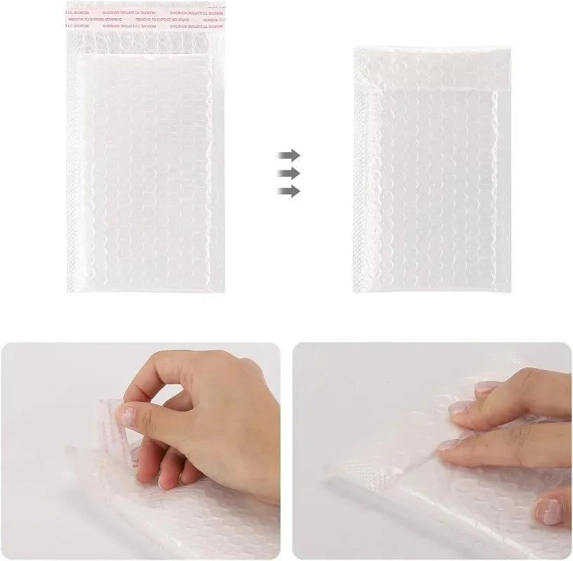 10-100PCS Bubble Mailers Wholesale White Padded Envelope for Packaging Mailing Gift Self Seal Shipping Bags Bubble Envelope