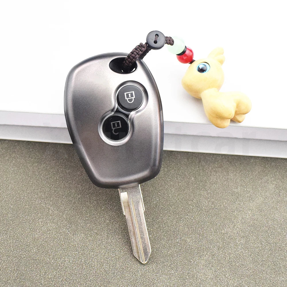 Gun Grey TPU Remote Shell Fob for Renault Megane Modus Espace Kangoo Clio Logan Sandero Twingo Scenic Car Key Case Cover