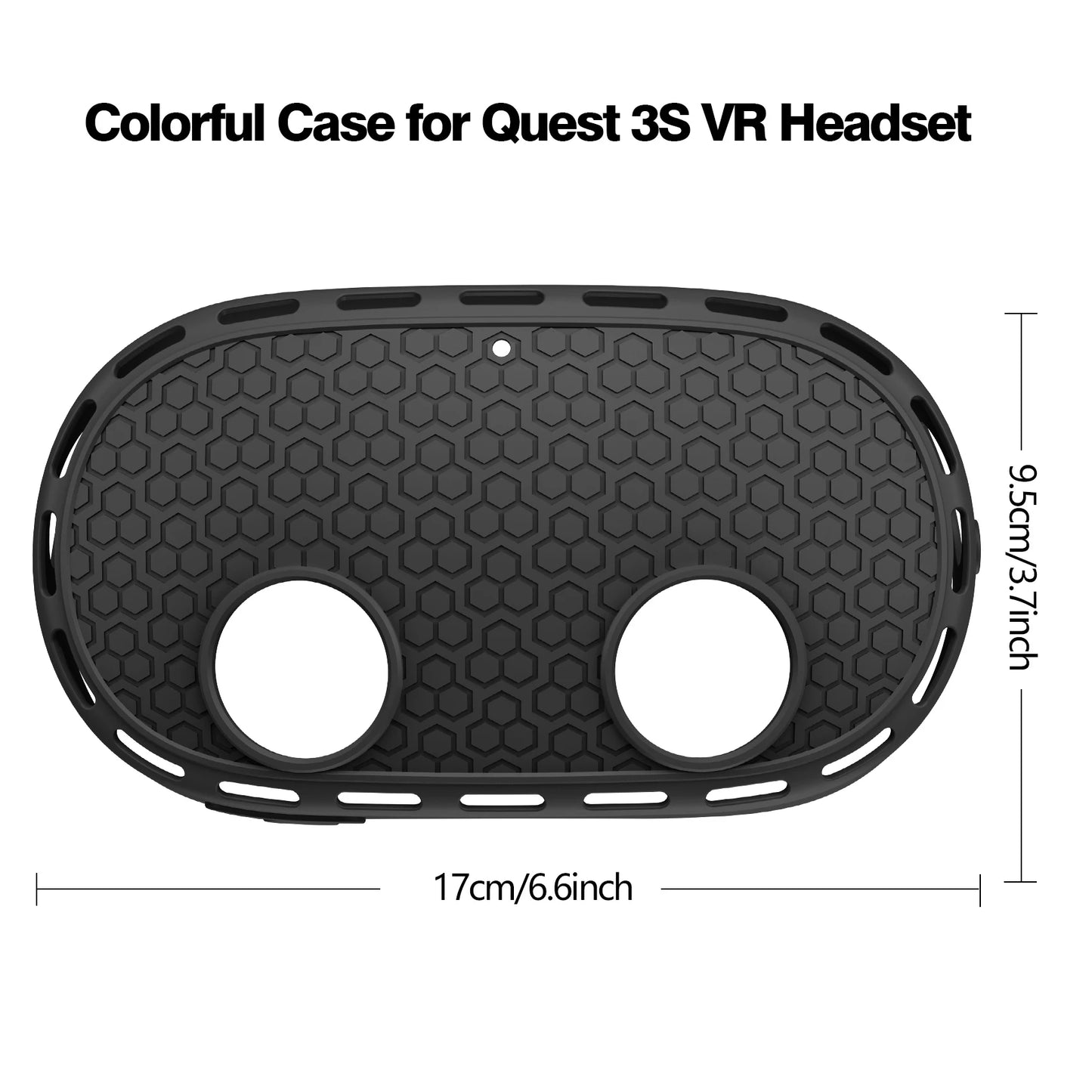 Silicone Protective Case for Meta Quest 3S VR Headset Shell Skin Protector Cover for Meta Quest 3S Accessories