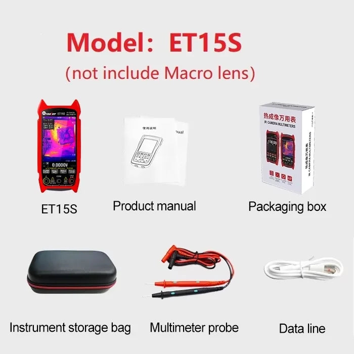 256*192 Industrial Thermal Camera 3.5Inch PCB Thermal Imager with 19999 Counts Multimeter Circuit Board Electrical Inspect
