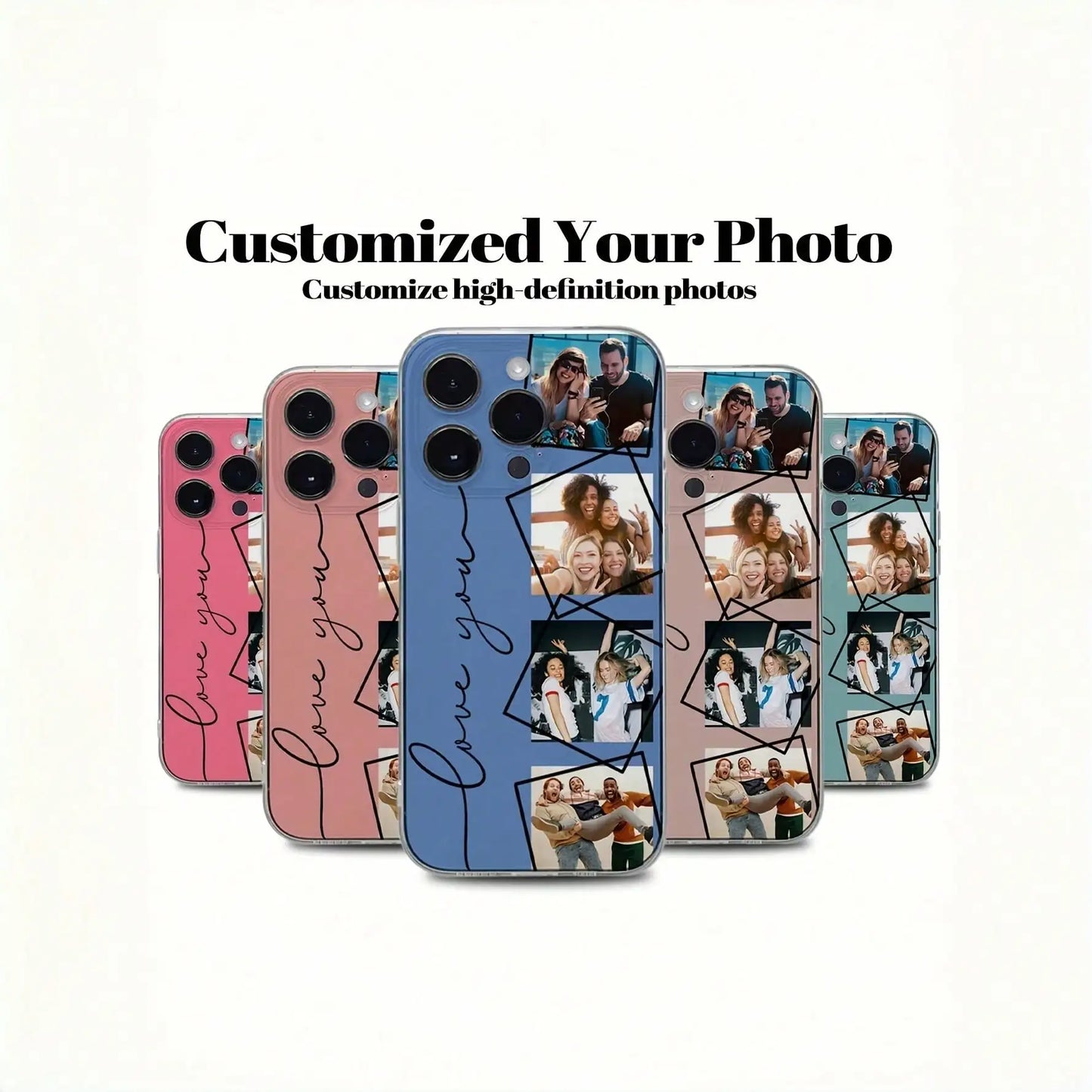 DIY Phone Customized TPU Soft Case For iPhone 17 17Air 16 16E 15 14 13 12 11Pro Max Mini SE 2020 2022 XS XR 7 8 Plus Back Cover