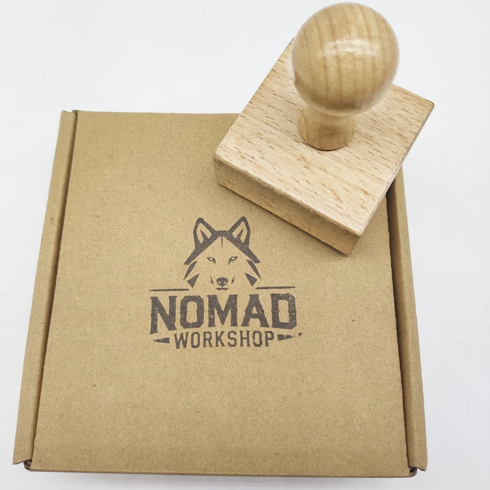 Custom Wooden Stamp Seal Personalized Logo Wedding Party Packaging Stamp Company Address&Name Self Inking Rubber Stamp Artwork