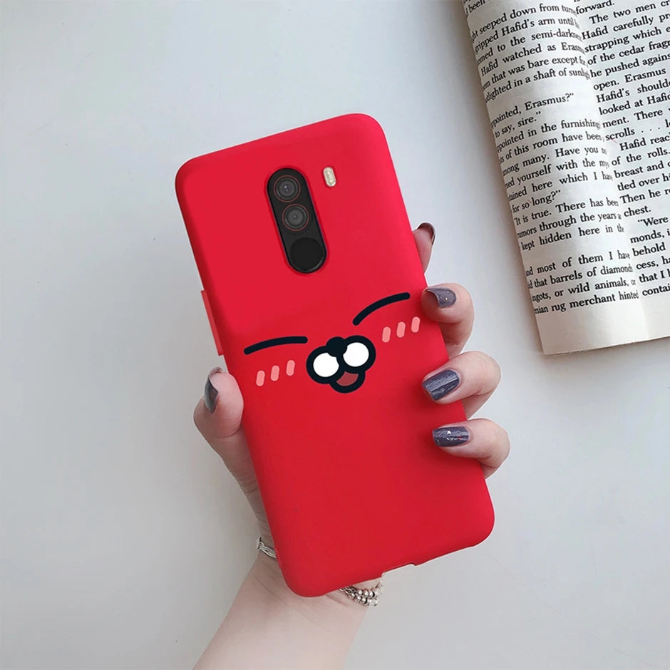 For xiaomi Pocophone F1 Case for xiaomi Poco F1 Case Silicone Soft TPU Phone Cases for PocoF1 Back Cover Heart Butterfly Bumper