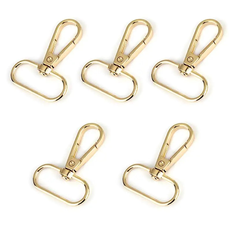 5pcs 1.6/2/2.5/3.2/3.5cm Metal Bags Strap Buckles Lobster Clasp Collar Carabiner Snap Hook DIY KeyChain Bag Part Accessories