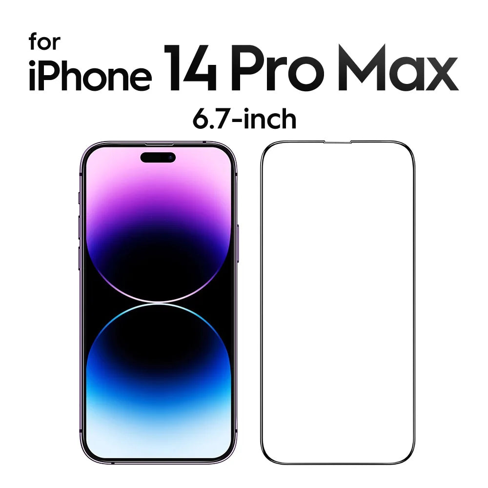 SmartDevil for iPhone 14 11 Full Cover Tempered Glass for iPhone 13 Pro Max 12 mini 7 8 X XS XR SE 3 2020 Screen Protector HD